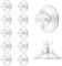Giantree 12 Stück Saugnapf Mit Gewinde und Rändelmutter,Klarer Pvc Saugnapf M4 Saugknopf Haken Ø 30 Mm Suction Cup Ohne Bohren Schraubbar Saugnäpfe Für Fenster,Heim,Auto,Dekoration,Aufhängung