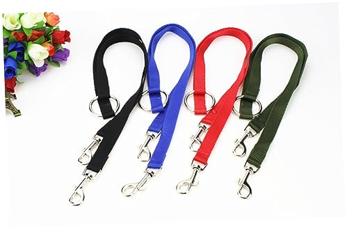 BESPORTBLE Doppelleine Für Hunde Nylon Verstellbare Hundeleine Mit Zwei Clips Für Mit Kleinen Haustieren Militärgrün Und Langlebige Konstruktion Kein Verheddern