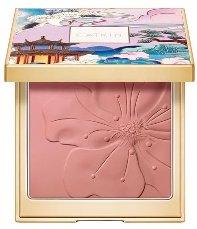 CATKIN Blush Poudre, Fard a Joue, Couleur Intense, Longue Durée, Mat, 10g