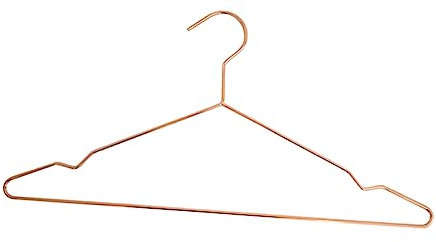 KITANDOVE Non- Roségold Kleiderbügel Metall Für Shirts Jacken Kleider Und Leicht Platzsparend Und rutschfest Für Optimalen Verrutschen