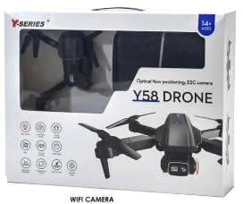 Drone con Fotocamera, Funzione Foto e Video, Luci LED, Connessione App, Ripiegabile, Decollo/Atterraggio One Key