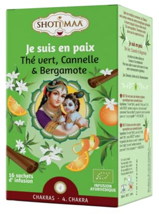 Tisane Infusion Bio Matinale Je suis en Paix - Énergétiques Naturelles pour Équilibre et Bien-Être - Favorise la joie, la dévotion, l’estime de soi et la reconnaissance