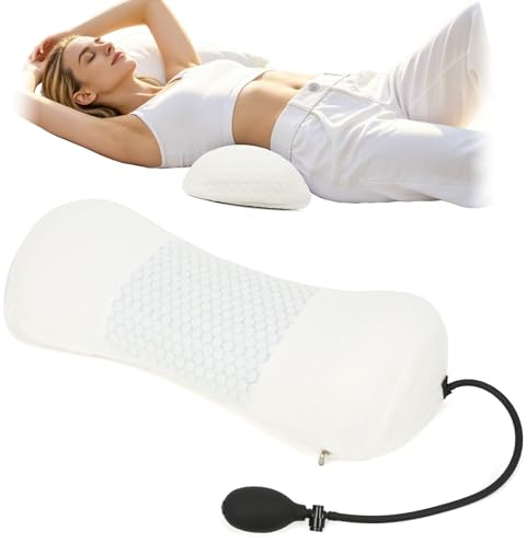 Wdmiya Cojín Lumbar Ergonómico,Cojín de Soporte Lumbar con Altura Ajustable