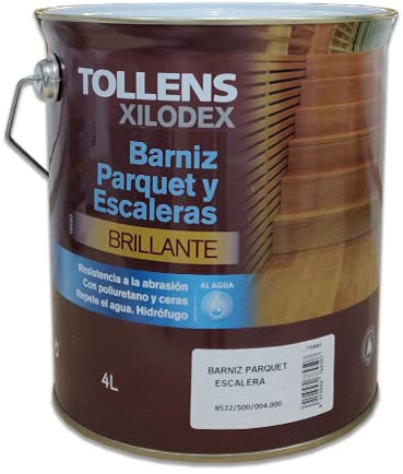 Tollens - BARNIZ PARQUET AL AGUA BRILLANTE 4 LT