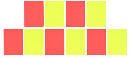 Schiedsrichter Strafkarten, Sportkartenspiel, Fußball-Schiedsrichter-Kartenspiel, rote und gelbe Fußballkarte, Fußball-Schiedsrichter-Karten für Schiedsrichter