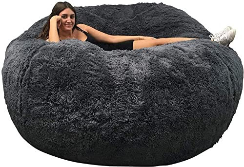 HULKAY Bean Bag Sofa Mini Chair Cutton Filled Couch, Snuggle Reading Couch for Boys & Girls Comfy Single Armchair for Bedroom Nursery or Living Room