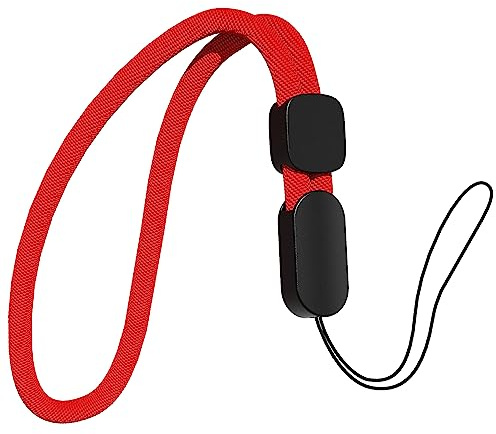 oakxco Lanyard Compatible with Airpods Pro 2 Loop Adjustable Hand Wrist Nylon Strap, Lanyard for Cell Phone/Camera/Switch/iPods Pro 2nd/Airpods 1/2nd/3rd/Pro Case, Red