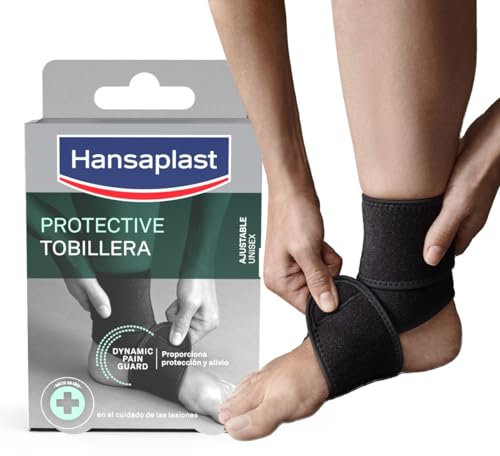 Hansaplast Sport Supporto Caviglia, Cavigliera sportiva per protezione e sollievo, Cavigliera ortopedica con regolazione della pressione, Tutore caviglia in materiale Thermo-Tech