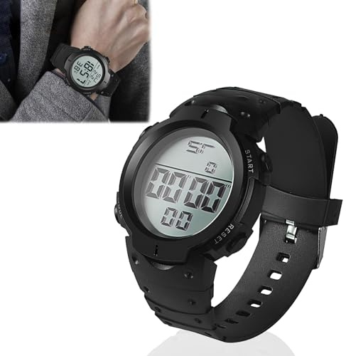 Pennle Referee Stopwatch Watch, 50M Waterproof Sports Digital Watch with Timer, Alarm & LED Backlight, Big Face Match Official Watch for Football & Training