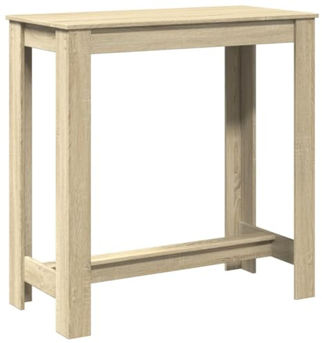 vidaXL Bartisch Sonoma-Eiche 102x50x103,5 cm Holzwerkstoff