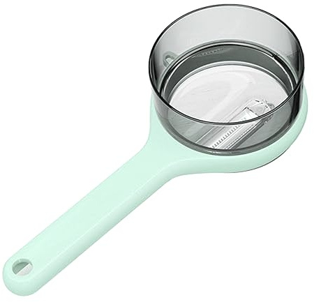 Multifunzionale Pelapista di Pelapina Leggera Pelapatrice di Frutta e Verdura Leggera, Peeling Efficiente per Vari Frutti e Verdure, Maniglia Non Slip per Sicurezza (ORANGE) (verde chiaro)