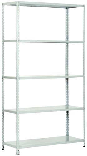EffeDecor Scaffale in Metallo Lamiera con Ripiani Fornito in kit Carico Pesante Completo Scaffalatura Ideale per Magazzino,Casa,Ufficio,Negozi Cantine Varie Dimensioni (100x40x200)