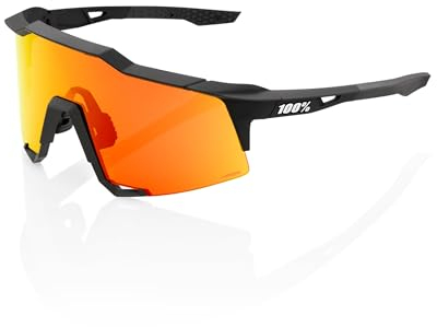 100% Speedcraft Soft Tact Black w/HiPER® Red Multilayer Mirror Lens