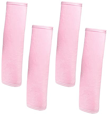 Cuscinetti per Cintura, Protezione Cintura per Cinture di Sicurezza Auto, Zaini e Borse, Rosa, 4 Pezzi