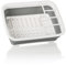 com-four® crockery draining basket, foldable and space-saving, ideal for the kitchen and camping - plastic draining rack for crockery and cutlery - non-slip