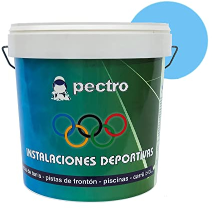 Vernice per Piscine 4L in Cemento - Pittura per Piscine ad Acqua - Resistente ai Prodotti per la Pulizia (Azzurro)