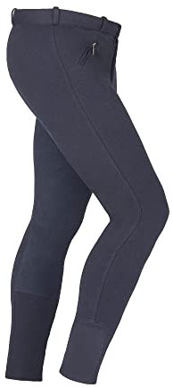 Herren Reithose mit Vollbesatz Start Standard Vollbesatzreithose (DE/NL/SE/PL, Numerisch, 46, Regular, Regular, Schwarz)