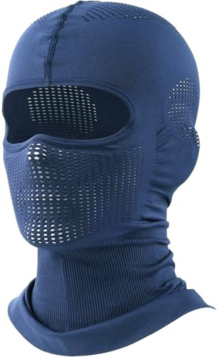 WTACTFUL kylande balaklava ansiktsmask för män – skidmask, andningsbar elastisk passform och perfekt för utomhusaktiviteter!, BLÅ, one size