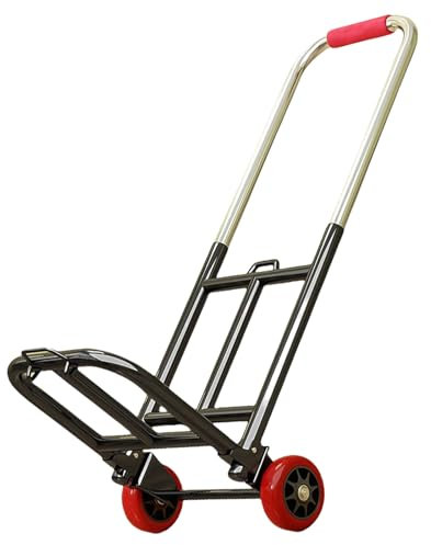 Carrello pieghevole pieghevole funzionale portatile del carrello a mano per manovrare facile il carrello pratico per gli acquirenti urbani