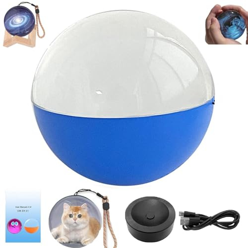 Lumiorb Wifi kristallboll – 3D-video- och fotominnessfär, minne boll 2,7 tum kristallboll videospelare för årsdag födelsedag jul (blå)