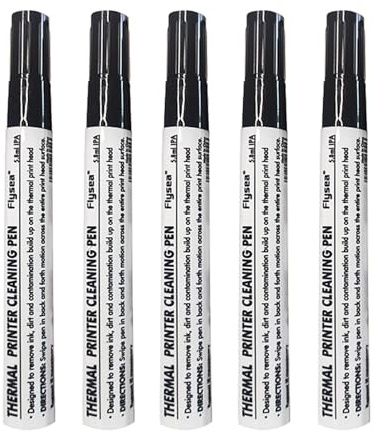 JIAHG 5 PCS Thermodrucker Reinigungsstift Elektronischer Druckkopfreiniger Kit Druckmaschine Staubentfernung Stift Rechnungsdrucker Druckkopf Fleckenentferner Stift Bürobedarf