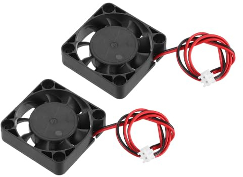 QUARKZMAN 2 Pcs Ventilador De Enfriamiento Sin Escobillas DC24V DC24V 0.12A 40x40x10mm 2Pin 2Cable Alta Velocidad Silencioso Para Impresora 3D Caja De Computadora Equipo 1200-2000RPM