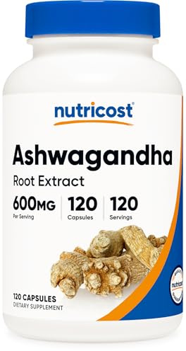 Nutricost Ashwagandha 600 mg, 120 capsule