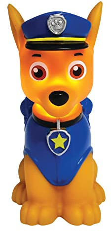 Lexibook PAW Patrol Helfer auf vier Pfoten Chase LED-Nachtlicht für Kinder, Farbwechsel, Weiches Licht, Batterien, Blau/Beige, NLJ001PA1