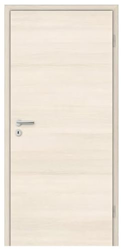 HORI® Zimmertür Komplettset mit Zarge und Türdrücker I Innentür CPL Pinie I Höhe 198,5 cm I Anschlag, Breite und Wandstärke wählbar I DIN rechts I 1985 x 610 mm
