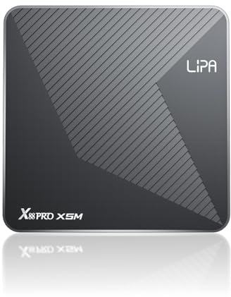 Lipa X88 Pro S905X5 Android TV-box 4-64 GB Android 14 - mediaspelare för TV - media streamer - TV-box Android - 1000 M LAN & wifi - 8K-avkodare - appar via playstore och internet