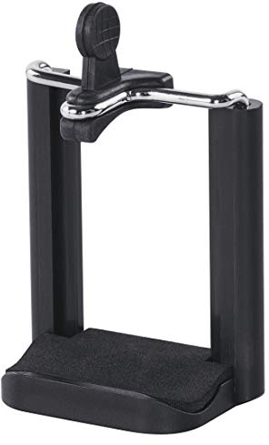 Hama | Soporte Adaptador a trípode para teléfono móvil (para Smartphone de 5,5-8,2 cm, Rosca de conexión de 1/4) Negro