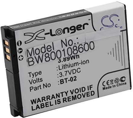 vhbw batteria sostituisce Zoom BT-02 per videocamera camcorder (1050mAh, 3,7V, Li-Ion)