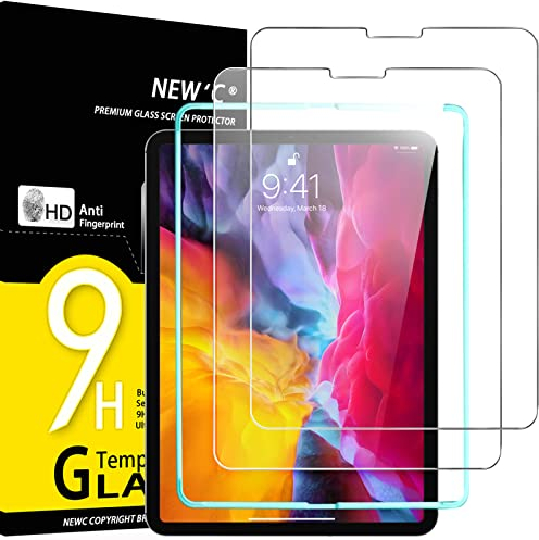 NEW'C 2 Stück, Schutzfolie für iPad Air 5/4 10,9 Zoll (2022/2020), iPad Pro 11 Zoll (2022/2021/2020/2018), Panzer Schutz Glas Folie,9H Härte,HD Displayschutzfolie, 0.33mm Ultra-klar