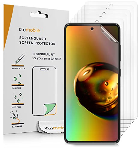 kwmobile Skärmskydd kompatibla med Samsung Galaxy A52 / A52 5G / A52s 5G skärmskydd – 6 x ultraklara genomskinliga telefonfilmer