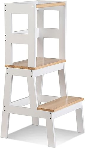 Little Nation Oscar Learning Kitchen Helper Tower for Toddlers – Stable & Safe Multi-Use Step Stool, Smart Design for Little People, Perfect Baby Walker Alternative for Kitchen and Playtime