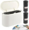 FAELNK Cubo De Basura De Mesa Con Tapa De Resorte Mini Papelera Escritorio Pequeña Con 2 Rollos De Bolsas De Basura Para Escritorio BañO Cocina Dormitorio Oficina Coche 2L