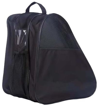 LOVIVER Rollschuhtasche, Skaterschuhe, Tragetasche, Reißverschluss, Quad-Skates mit verstellbarem Schultergurt, Griff, Schlittschuhtasche
