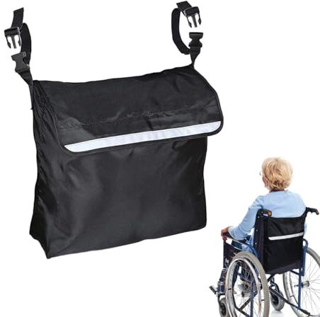 Zaino Multifunzione Impermeabile in Tessuto Oxford per Sedia a Rotelle, Borsa per Sedia a Rotelle, Zaino per Sedia a Rotelle, Borsa Portaoggetti Resistente per Trasportare Oggetti Essenziali