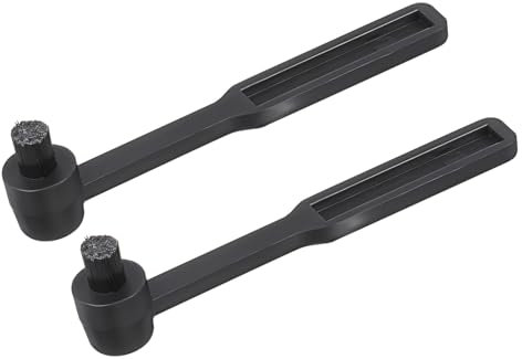 NUOBESTY 2pezzi Spazzola Per Pulizia Stilo Giradischi Spazzola Per Dischi in Vinile Pulitore Per Puntine Dischi