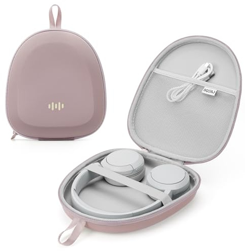Custodia rigida per cuffie sovrauricolari Sony/JBL/Bose/Soundcore Anker/BERIBES KVIDIO TOZO JLab, borsa organizer da viaggio universale portatile da viaggio (rosa)