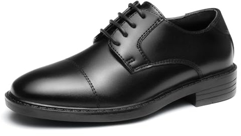 GINNI Boys School Shoes Classic Kids Formal Dress Shoes Lace-up Oxfords