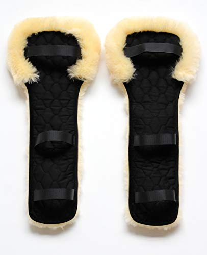 Förster-Fellnest Komfortable, echt Lammfell Gurtunterlage - Longiergurtunterlage, angepasst an Barefoot Longiergurt Save My Spine