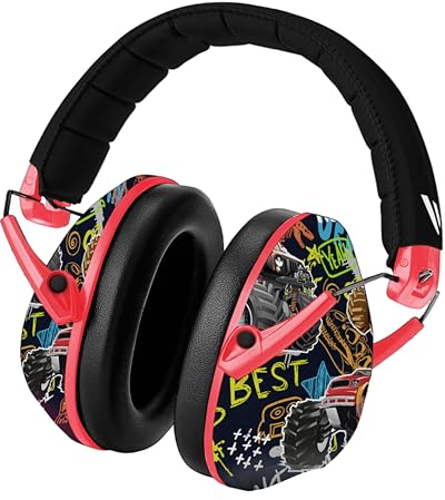 Vanderfields Kids Ear Defenders Children, Age 3-16, Certified UKCA 27dB, Adjustable Size, Noise Cancelling Headphones Kids, Ear Defenders Autism, Ear Muffs for Toddler, Boys, Girls, School