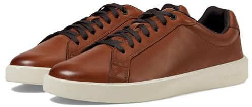 Cole Haan Men's Grand Crosscourt Daily Sneakers, British Tan/Dark Chocolate/Ivory, 8.5-M US