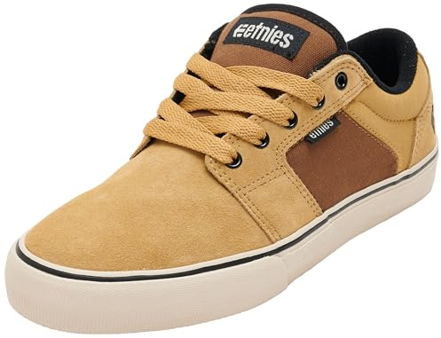 Etnies Barge LS - Scarpe da Skate da Uomo, Marrone Chiaro/Marrone/Arancione, Taglia 38