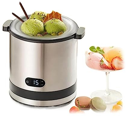 WAOCEO Sorbetière Sorbetiere Machine à crème glacée Domestique Petite Maison Mini Machine à crème glacée aux Fruits entièrement Automatique Machine à cône de Yaourt Gelato Maker