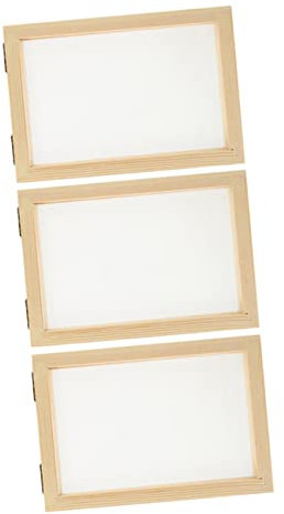 SEWACC 3stücke Holzrahmen Für Papierherstellung DIY-bastelrahmen Zum Schöpfen Von Papier Mit Papierrahmen Für Handwerk Und Kreativprojekte