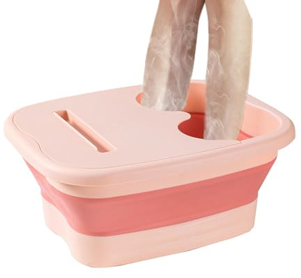 Vasca da bagno pieghevole per pediluvio, vasca da bagno con massaggio per piedi, bacino per pediluvio con massaggiatore per piedi, bacinella per vasca idromassaggio per alleviare lo stress, secchio