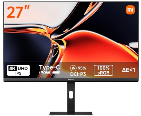 XIAOMI Monitor 4K UHD 27 Pulgadas, 3840 x 2160, IPS, 100% sRGB, P27UCB-RAGL