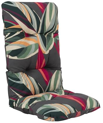 PATIO Hochlehner Auflage Malaga 118 x 48 cm Sitzpolster Taschen zur Befestigung für Gestell bis 45 cm breit mit Ø 18 mm Rohrdicke